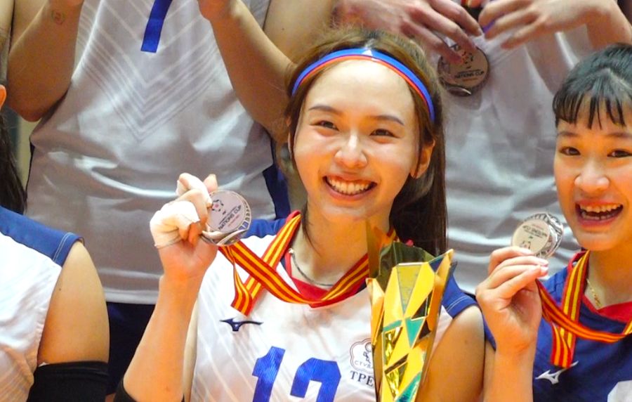 Player Liao Yi Jen of the Taiwan, China volleyball team. Photo: Minh Duong