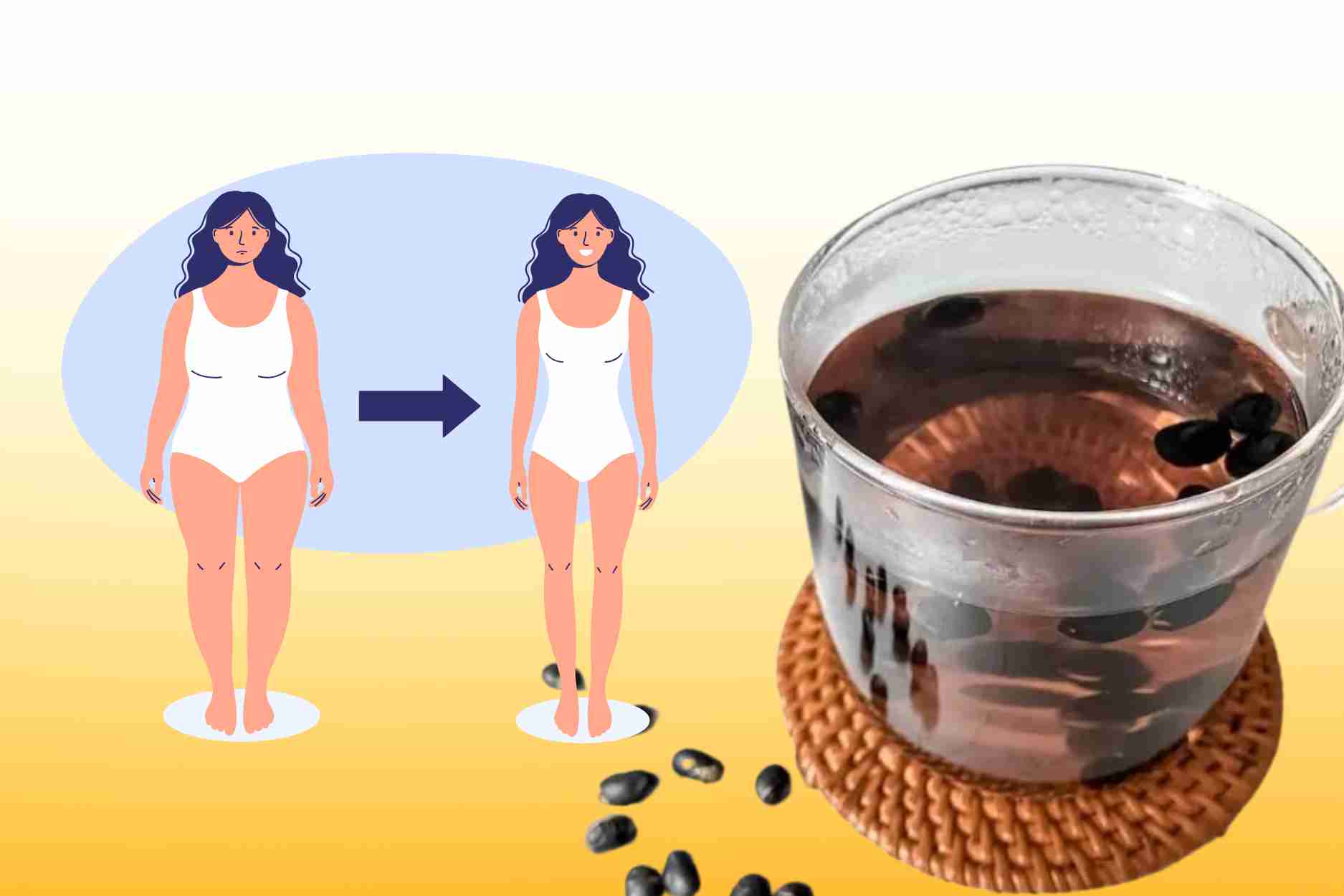 Tips on how to cook delicious black beans to help lose weight and detoxify the body in hot weather. Graphics: Dinh Dinh
