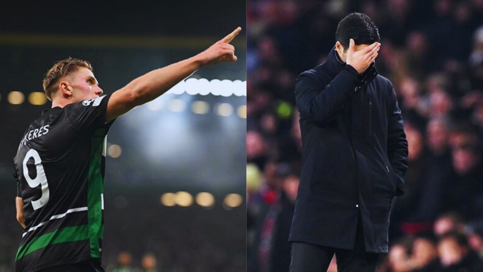 El Arsenal tuvo dificultades en el trato de Viktor Gyokeres.  Foto: AFP