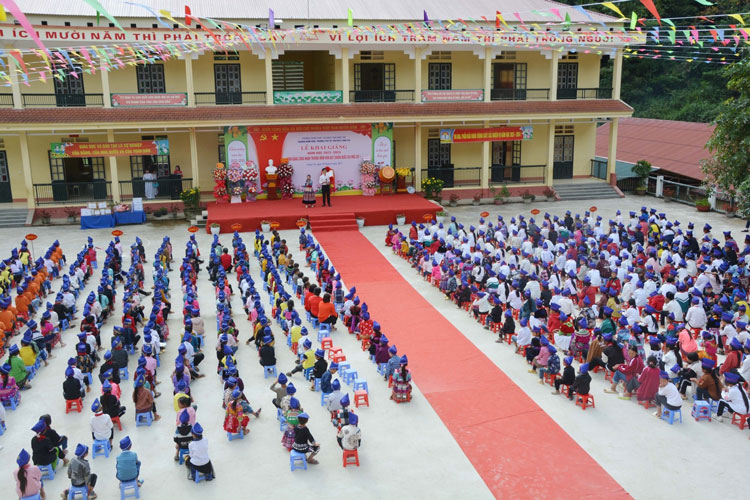 A school in Bac Ha district, Lao Cai province. Photo: Bac Ha Department of Education