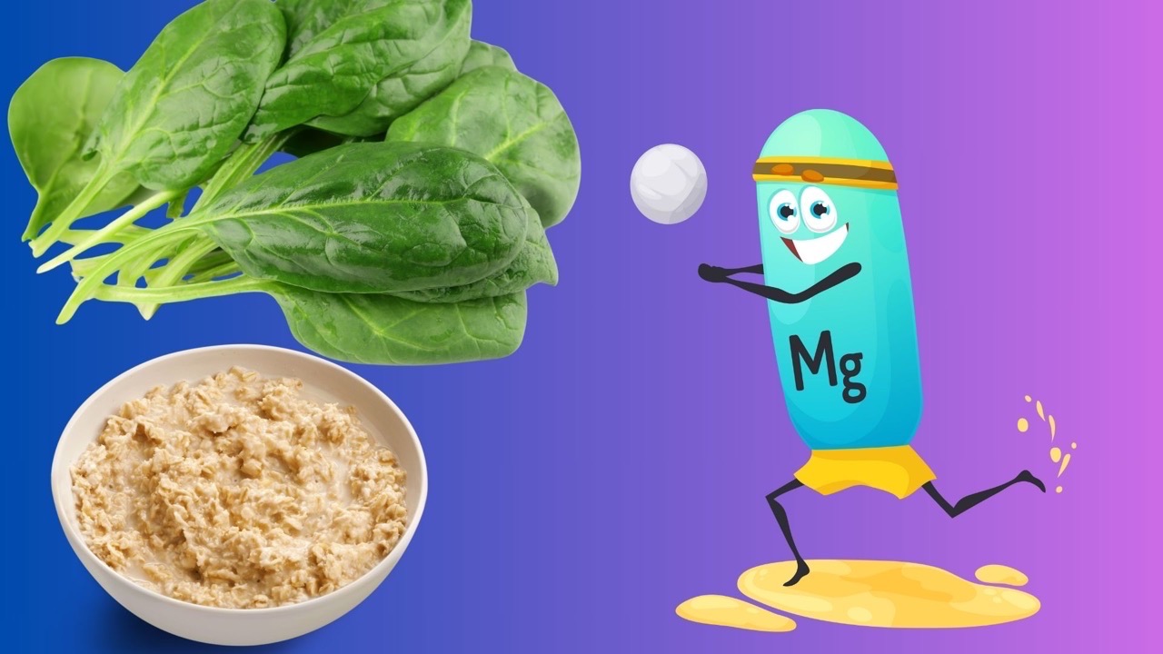 Spinach or oatmeal congee are very good for health, rich in magnesium and good sleep. Graphic photo: HUENG SON