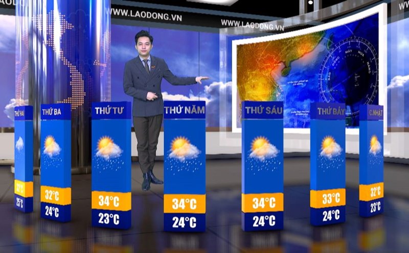 Weather forecast for next week from 16.6-22.6