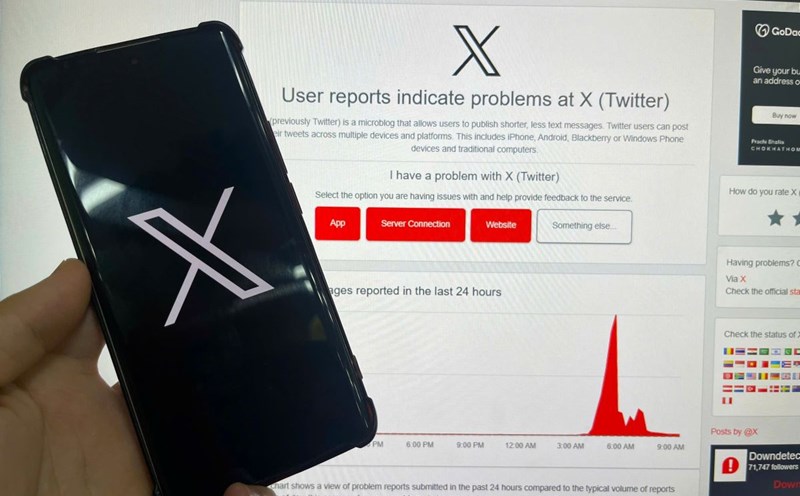 After many platforms, social network X continues to have problems