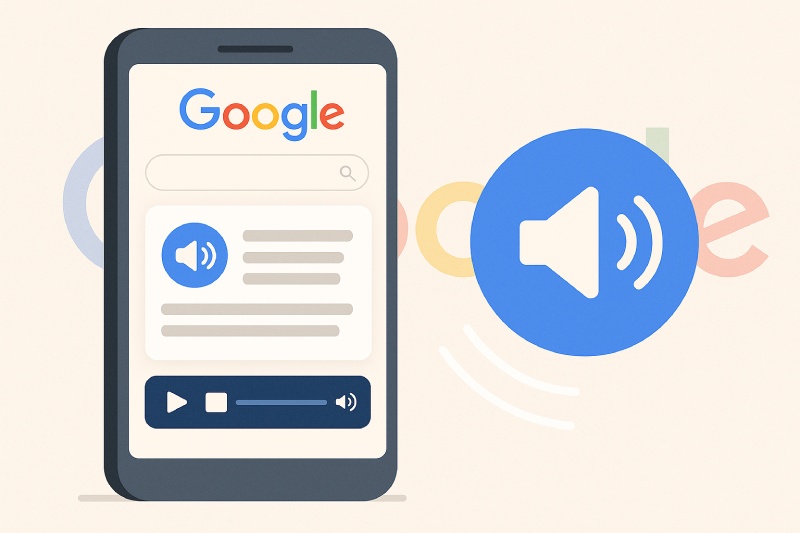 Google is testing the Ado audio overview feature on the Search engine. Graphics: Quang Minh