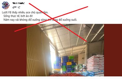 Bài đăng thông tin sai sự thật về vải thiều Bắc Giang. Ảnh: Công an Bắc Giang