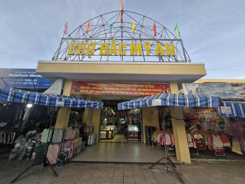 Una esquina del tradicional norte my un mercado (da nang). Foto: Thu Giang