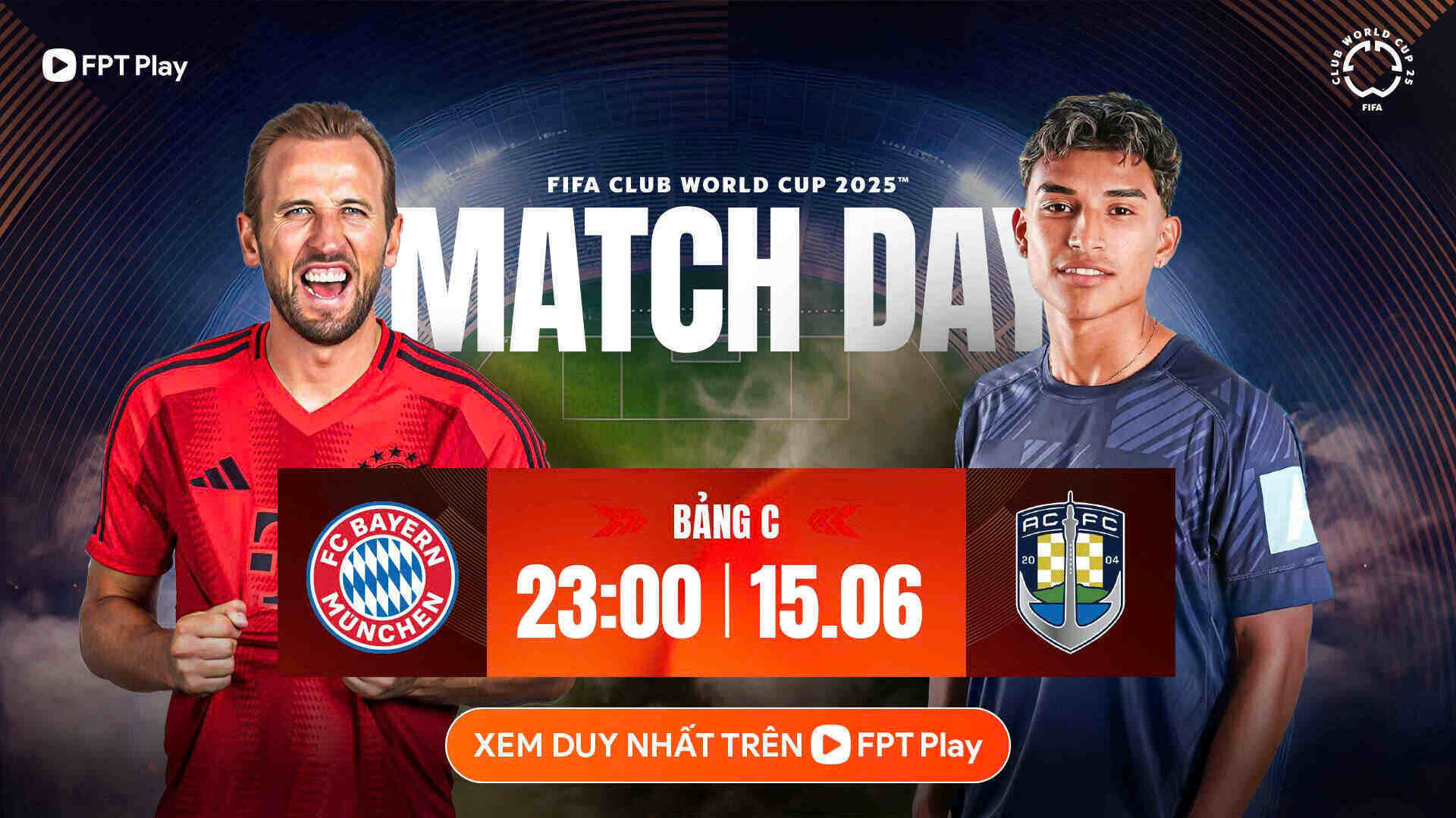 El Bayern de Munich se reunio con la ciudad de Auckland en la Copa Mundial de Clubes de la FIFA. Foto: FPT Play