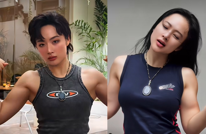 Angela Phuong Trinh trong clip moi day. Anh: Facebook nhan vat