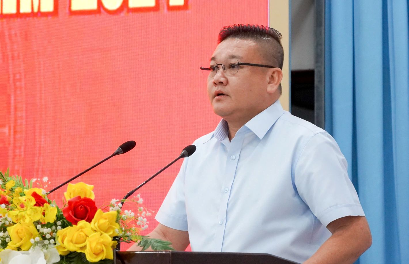 TS. Tran Khac Tam, Chu tich Hiep hoi Doanh nghiep tinh Soc Trang. Anh: Phuong Anh