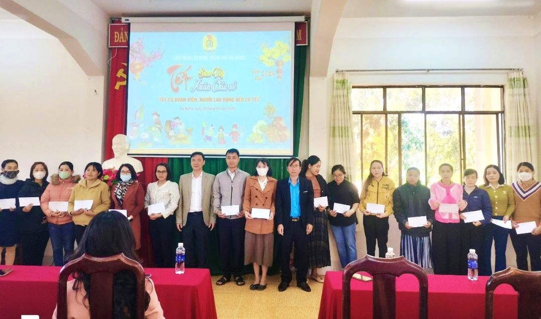 La Federacion Laboral de la Ciudad de Gia Nghia tiene muchas actividades para cuidar a los miembros del sindicato y los trabajadores. Foto: Thanh Toan