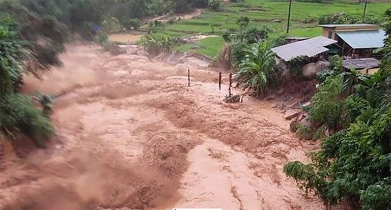 Canh bao lu quet xay ra o nhieu tinh, thanh Viet Nam. Anh: Trung tam Du bao Khi tuong Thuy van Quoc gia Viet Nam