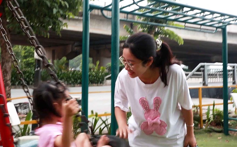 Happy wife, warm family