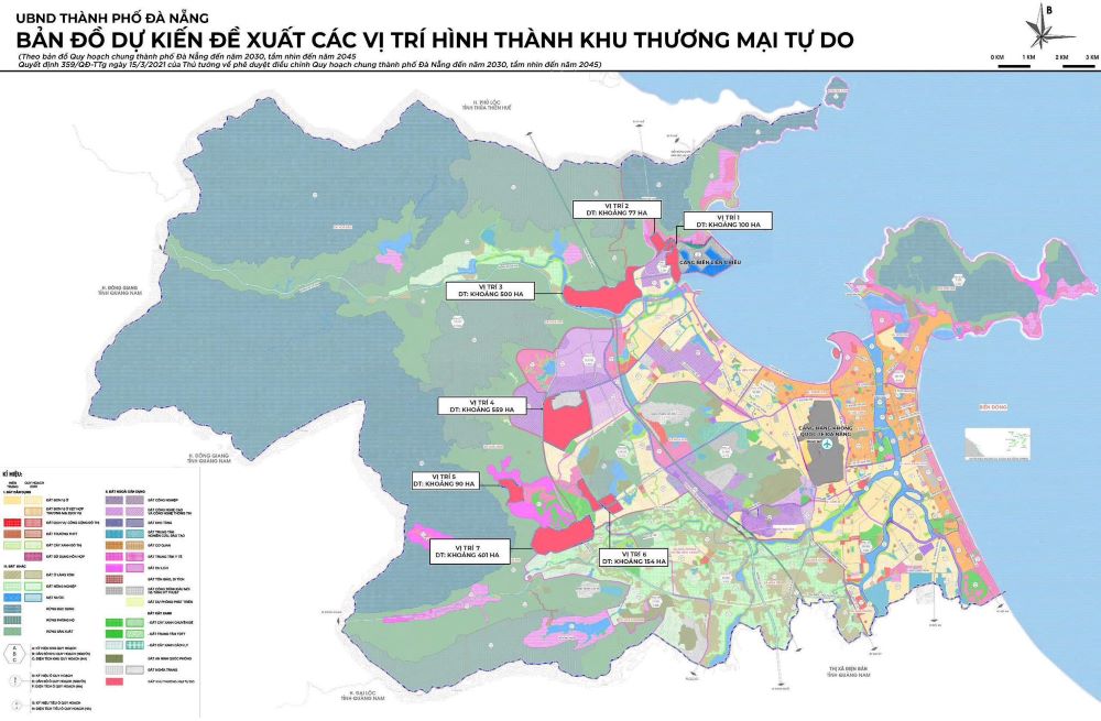 Establecer un area de libre comercio en la ciudad de Da Nang con una escala de aproximadamente 1,881 hectareas. Foto: Junta de administracion de Parques de High -Tech y Da Nang Parques industriales