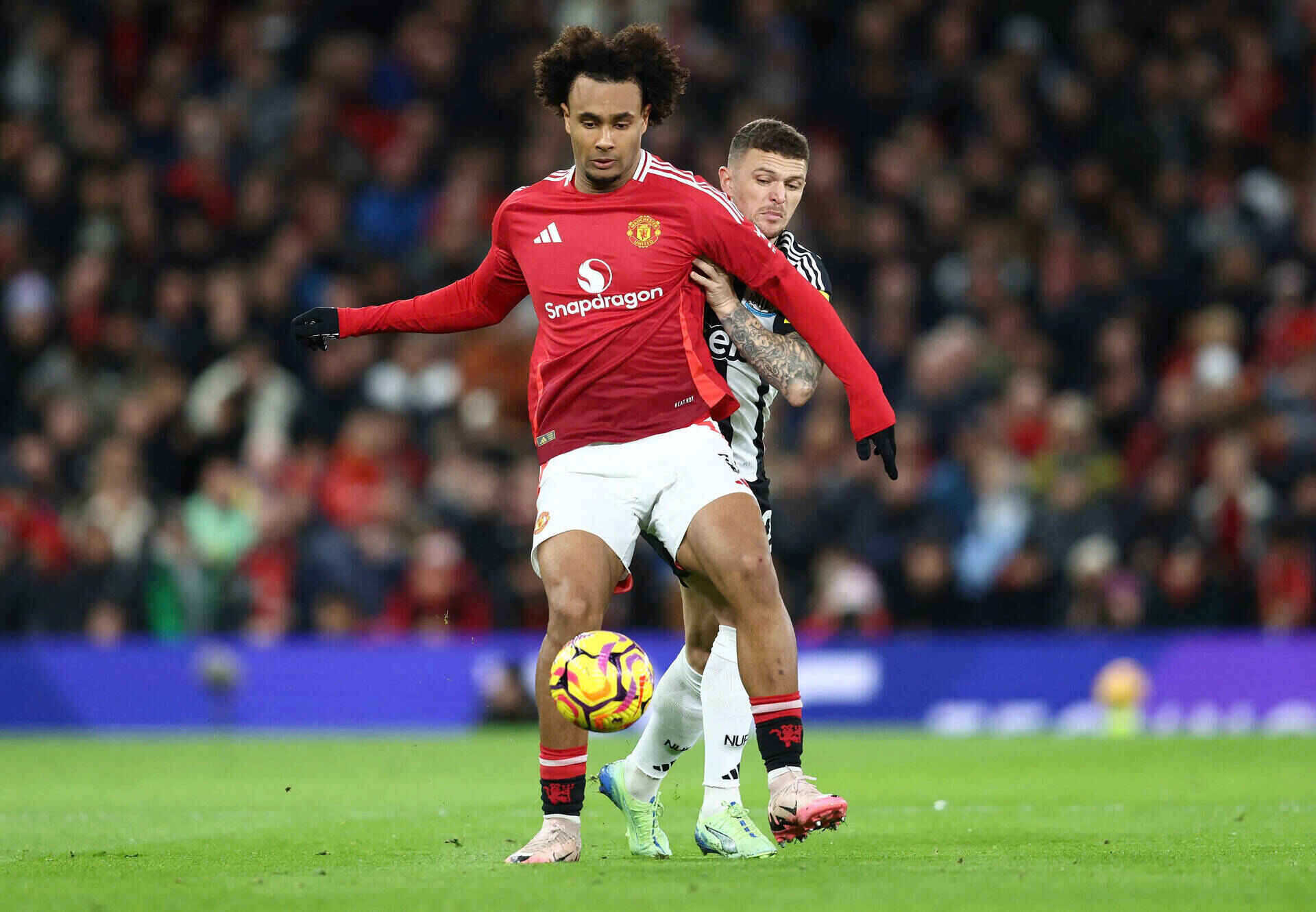 Zirkzee kha nang cao van se o lai Old Trafford.  Anh: AFP