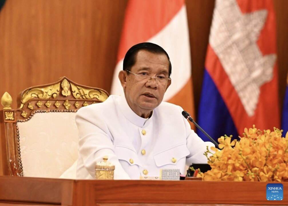 El presidente del Senado de Camboya, Hun Sen, le pidio a Tailandia que reabriera por completo todas las estaciones de control fronterizas con Camboya dentro de las 24 horas. Foto: Xinhua