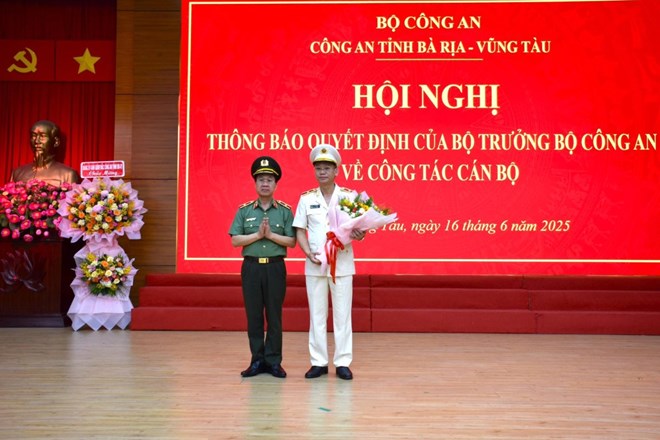 Giám đốc Công an Bà Rịa - Vũng Tàu được điều động làm Giám đốc Công an tỉnh Tây Ninh