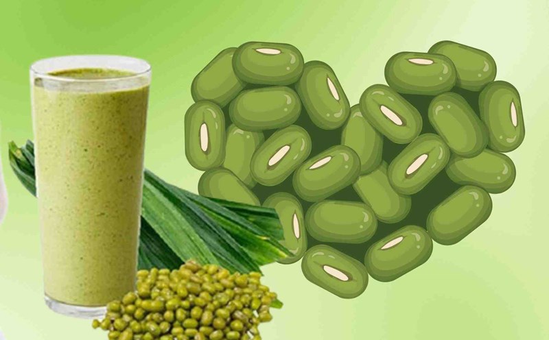 Tips on how to cook roasted green bean water to help lose weight and detoxify the body in hot weather. Graphics: Dinh Dinh