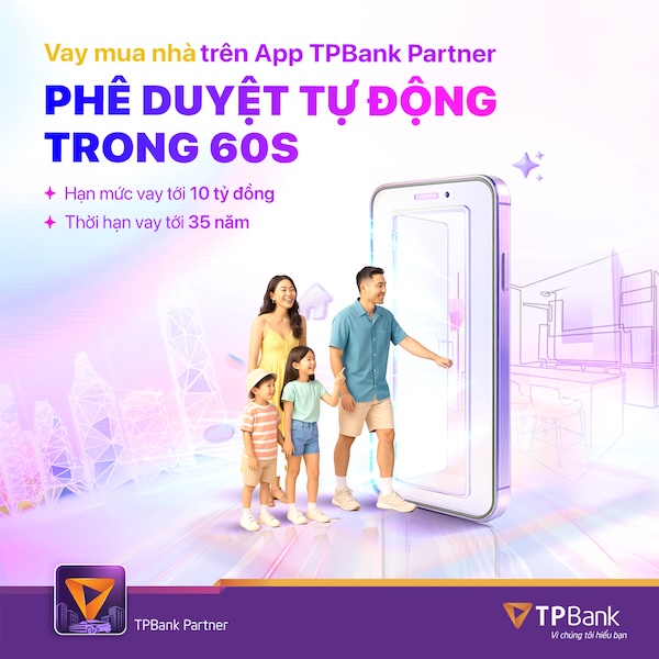 TPBank mang den giai phap vay mua nha du an qua ung dung TPBank Partner. Anh: TPBank