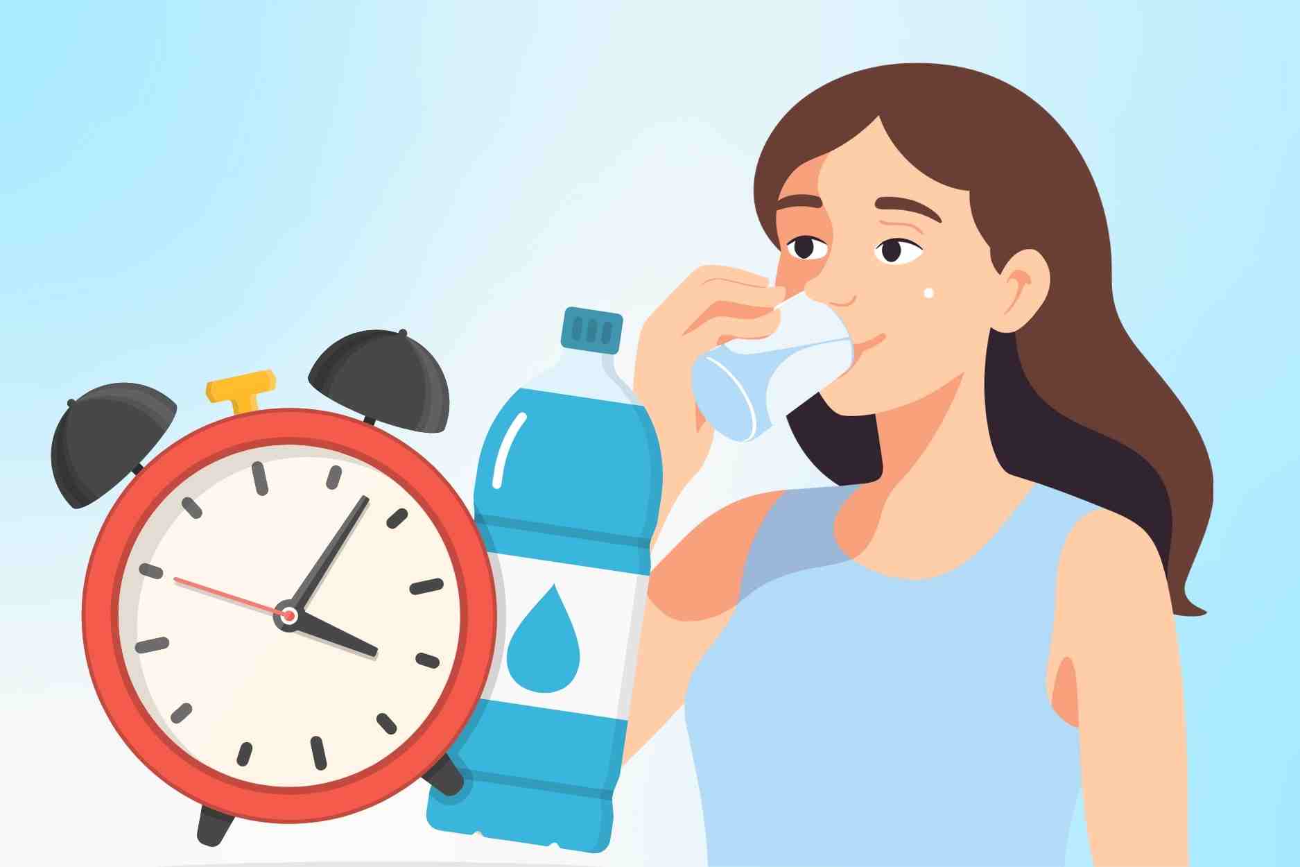 How your body changes when you drink 3 liters of water a day. Graphics: Dinh Dinh