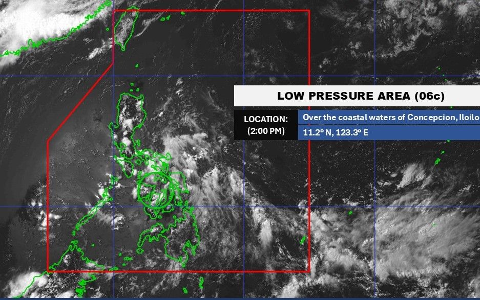 Baja presion en Filipinas el 16 de junio de 2025. Foto: Pagasa