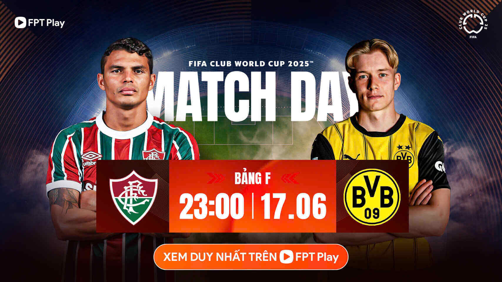 Fluminense se enfrenta a Dortmund en la Copa Mundial de Clubes FIFA.  Foto: FPT Play