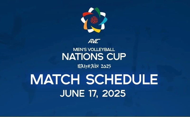 The AVC Nations Cup 2025 men's volleyball tournament kicked off today (June 17). Photo: AVC
