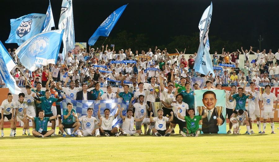 Nam Dinh Club gano la V.League 2024-2025. Foto: Nam Dinh FC