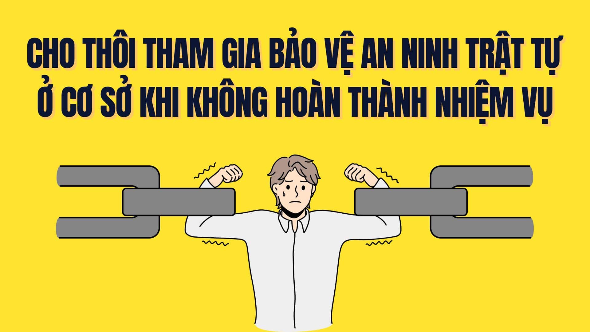 Resign from participating in the security and order protection force at the grassroots level when not completing the task. Graphics: Tra My