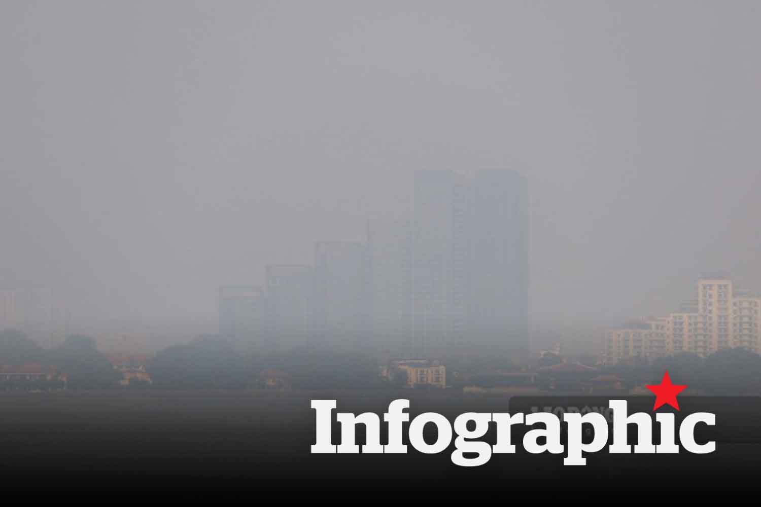 Chất lượng không khí 17.6: Hà Nội ô nhiễm thứ 3 thế giới