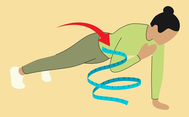 Exercise helps reduce belly fat for women over 50. Graphics: Thanh Thanh