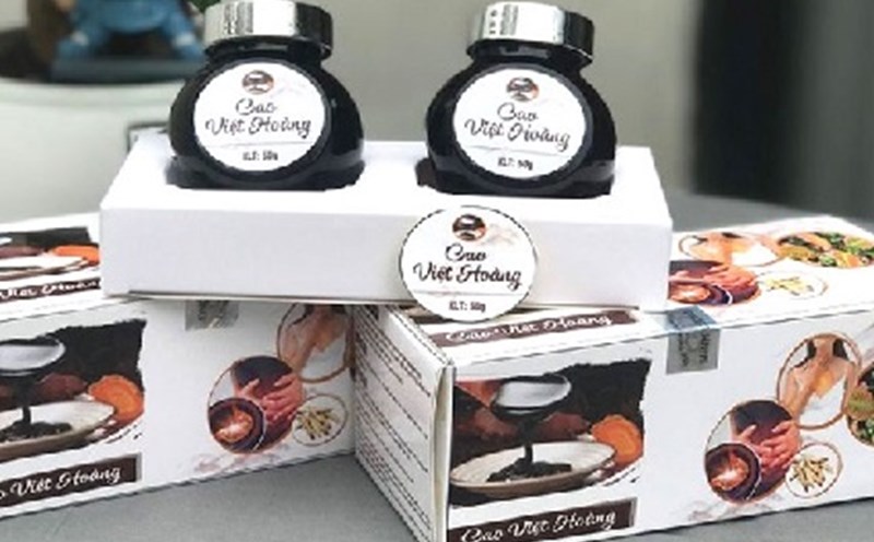 Cao Viet Hoang health protection food is advertised illegally, violating legal regulations. Photo: VFA