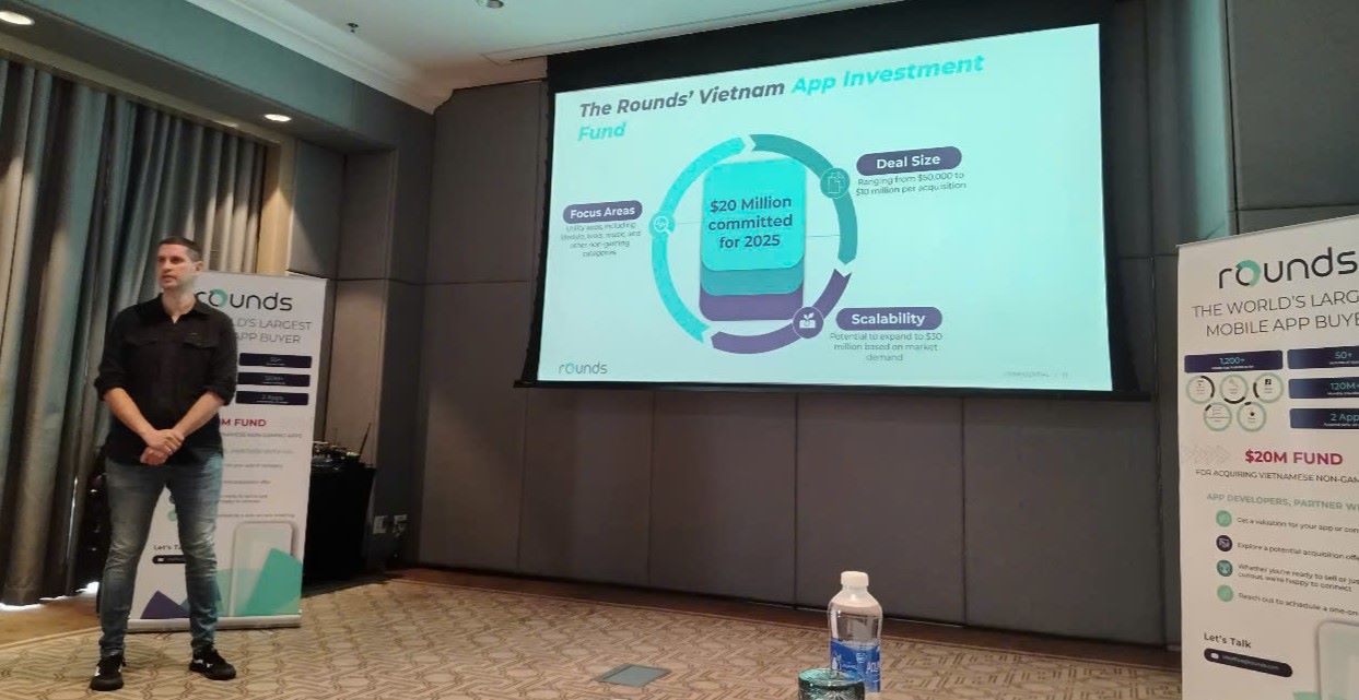 Rounds is committed to investing 20 million USD in the Vietnamese application market in 2025, opening up great opportunities for developers. Photo: Nguyen Dang