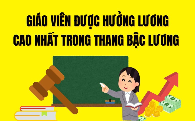 Teachers receive the highest salary in the salary scale