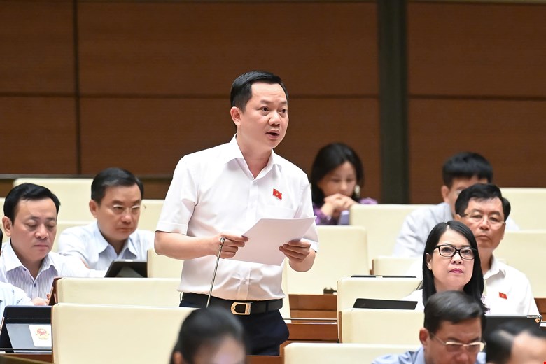 Delegado Trinh Xuan Un propuesto para eliminar las dificultades para 2.200 proyectos enredados. Foto: Quochoi.vn