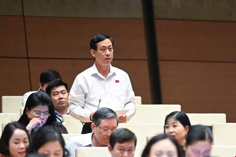 Dai bieu Quoc hoi Mai Van Hai phat bieu. Anh: Pham Dong