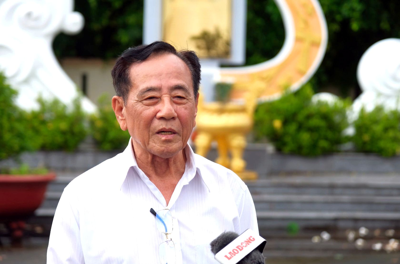 Nha bao Truong Thanh Nha. Anh: Phong Linh