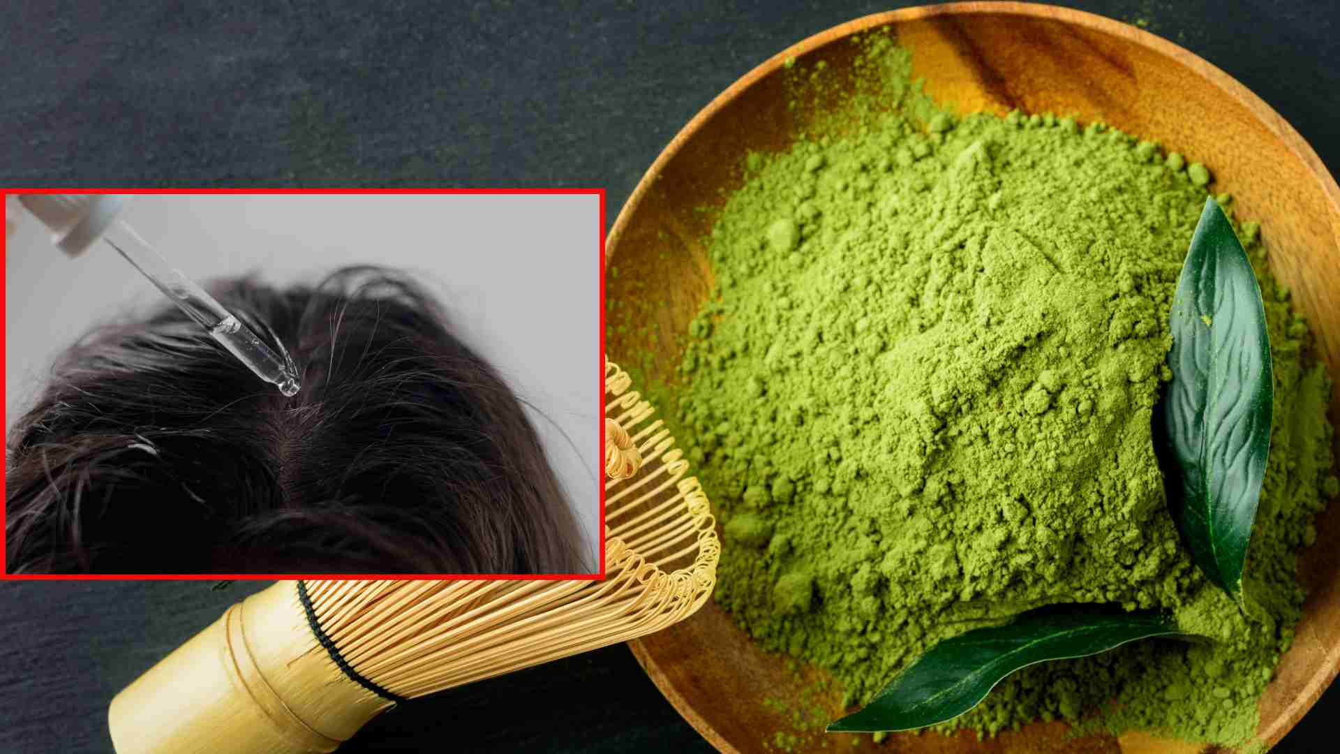 Surprised by the effect of matcha tea in stimulating hair growth. Graphics: Thach Lam
