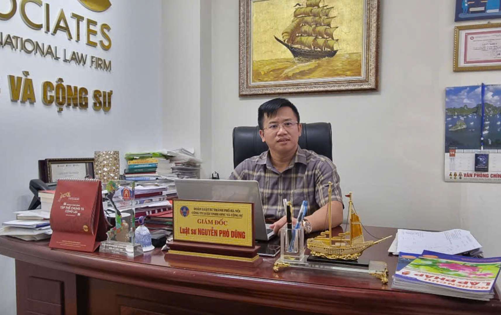 Thac si, Luat su Pho Dung - Giam doc Cong ty Luat TNHH OPIC va Cong su (Doan luat su TP Ha Noi). Anh: Nhan vat cung cap