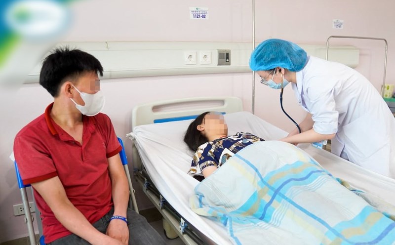 The child in the car slashing accident with 5 million VND is being cared for and treated at the National Children's Hospital. Photo: BVCC