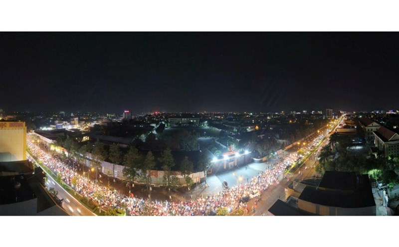 Rach Gia ward (currently part of Kien Giang province) after the merger will be the most populous ward in the country. Photo: Phuong Vu