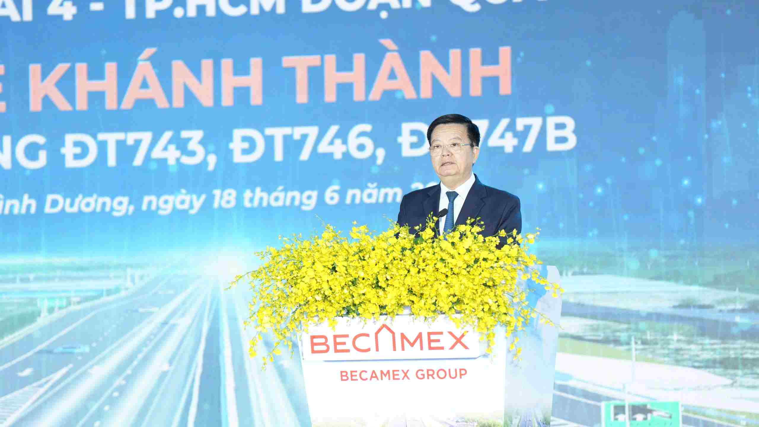 Pho Thu tuong Chinh phu Mai Van Chinh phat bieu tai buoi le. Anh: Dinh Trong
