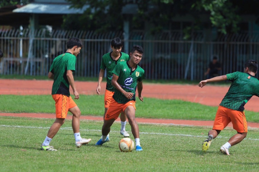 Kon Tum Club en la segunda division nacional. Foto: KTFC