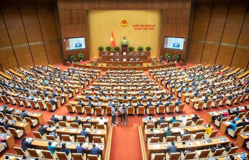 Ky hop thu 9 Quoc hoi khoa XV la ky hop Quoc hoi co y nghia lich su, thuc hien dot pha ve the che de buoc vao mot ky nguyen cua hien dai hoa, so hoa, xanh hoa va phat trien ben vung. Anh: VGP
