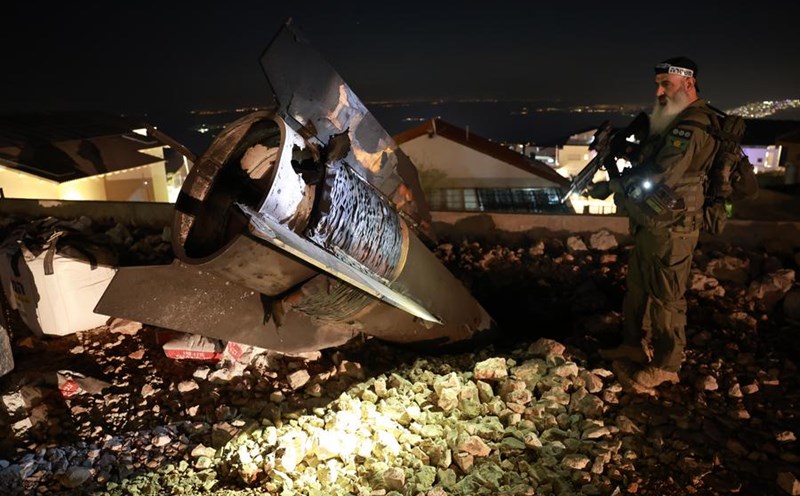 Rocket test in Safed, Israel after an Iranian airstrike, May 16, 2025. Photo: Xinhua