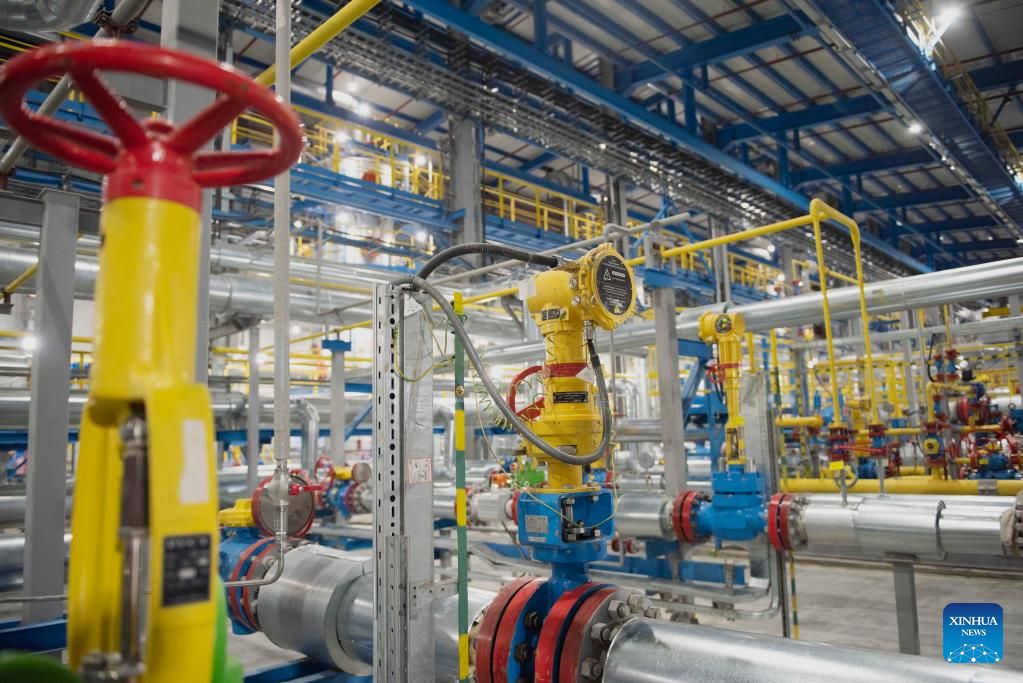 La tuberia de gas Siberia trajo gas ruso a China. Foto: Xinhua