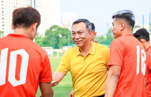 Ong Tran Quoc Tuan - Chu tich Lien doan bong da Viet Nam. Anh: VFF