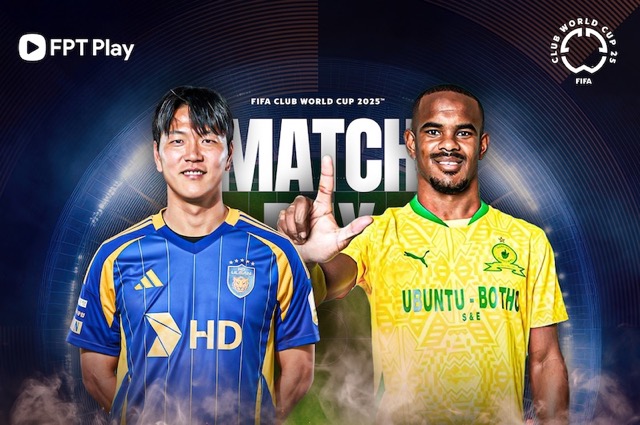 El partido entre Ulsan Hyundai (Corea del Sur) y Mamelodi Sundowns (Sudafrica) en el Grupo F FIFA Club World Cup 2025 se pospuso antes del tiempo de apertura. Foto: FPT Play