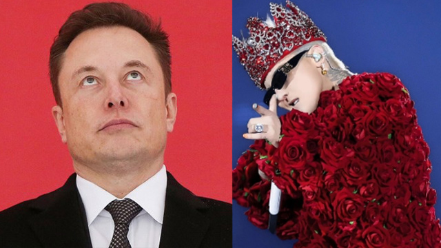 Billionaire Elon Musk and singer G-Dragon. Photo: Xinhua