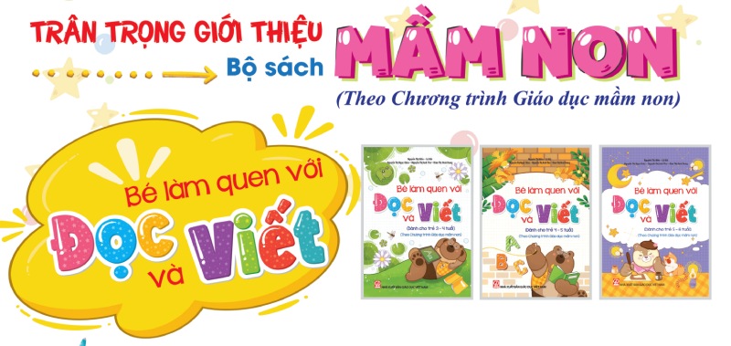 The book series "Be lam quen doc va viet". Photo: NBEE