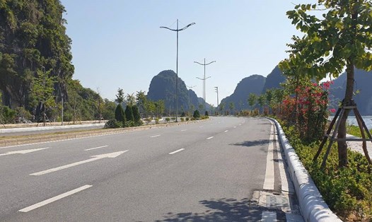 Khu đô thị sinh thái kết hợp công viên chuyên đề tại phường Quang Hanh, TP Cẩm Phả nằm gần đường ven biển Hạ Long - Cẩm Phả. Ảnh: Nguyễn Hùng